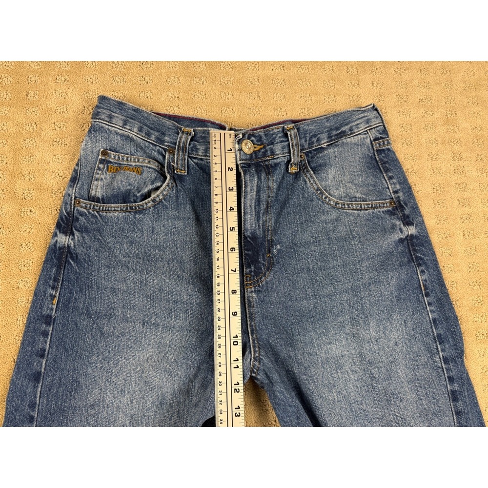 Women's BDG Urban Outfitters Barrel Distressed Size 31W (30x32) Blue Jeans #1381 - Picture 4 of 16